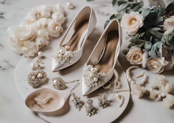 Flatlay detail foto bruid