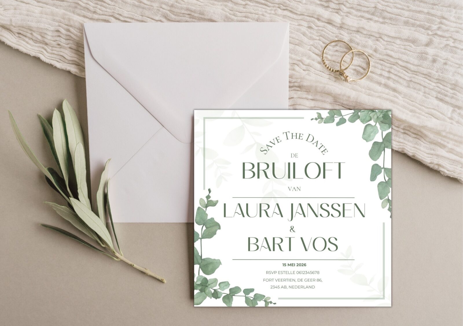 DT. Hoofdafbeelding Digitale trouwkaart